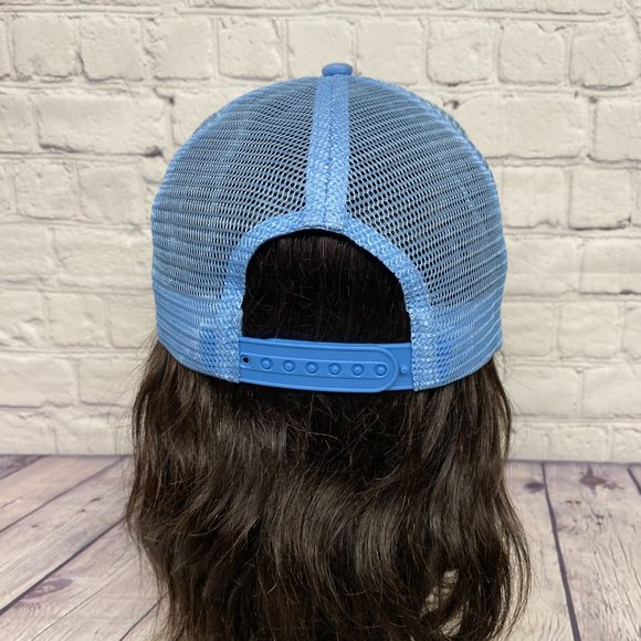 Full Send NELK Boys Hat Cap Snapback Blue Trucker Mesh Embroidered One Size - Picture 3 of 8
